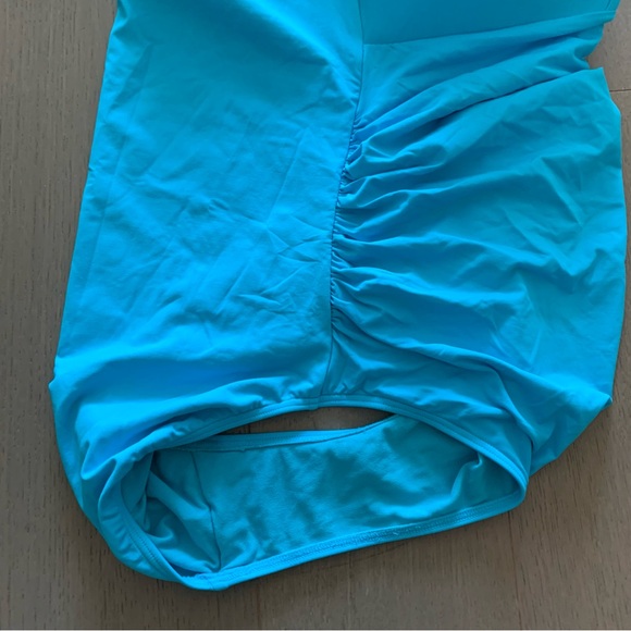 Moontide Blue Strapless Ruched One Piece Swimsuit - Picture 6 of 6